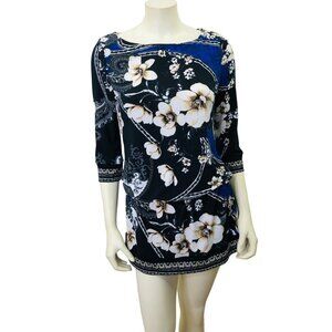 WHITE HOUSE BLACK MARKET FLORAL‎ DRESS SIZE SM